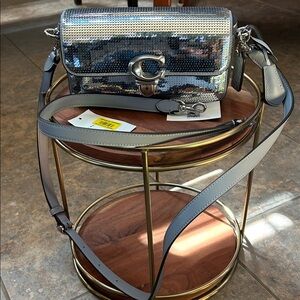 Coach Studio Baguette Bag with Sequins.  Coach Design Studio, New with tags
